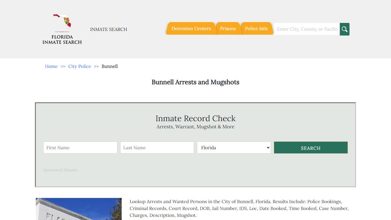 Bunnell Arrests and Mugshots | Florida Inmate Search